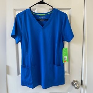 NWT Healing Hands royal blue scrub set